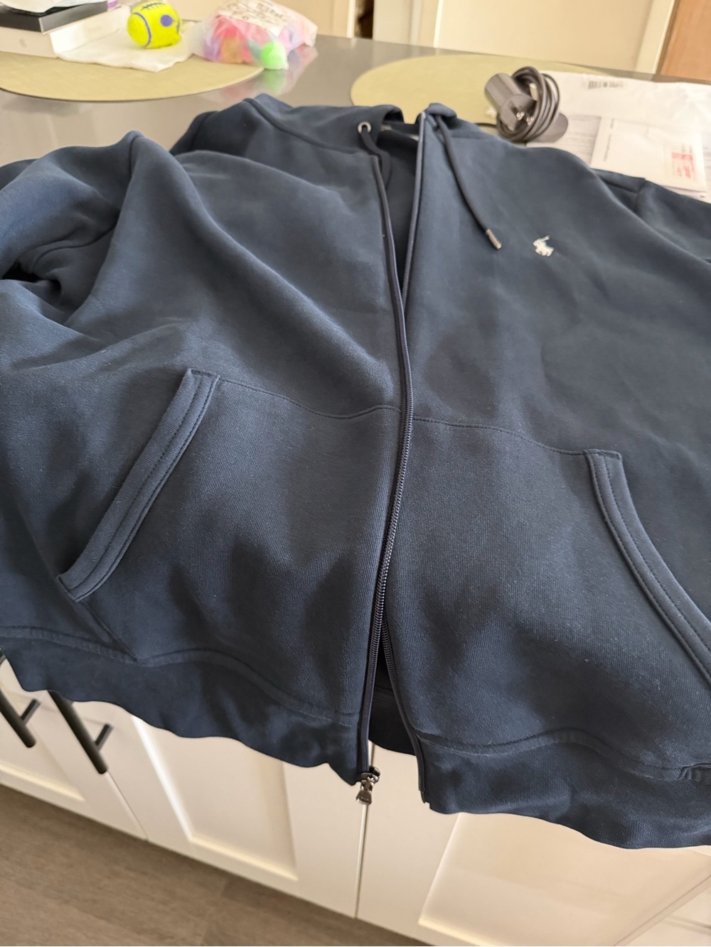 Polo by Ralph Lauren Navy Blue Full-Zip Hoodie